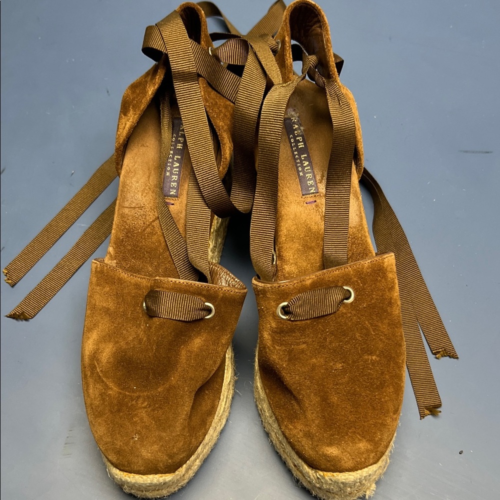 Ralph Lauren Brown Espadrilles